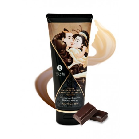 Crème de massage comestible chocolat en vente chez Sophie Libertine Vannes