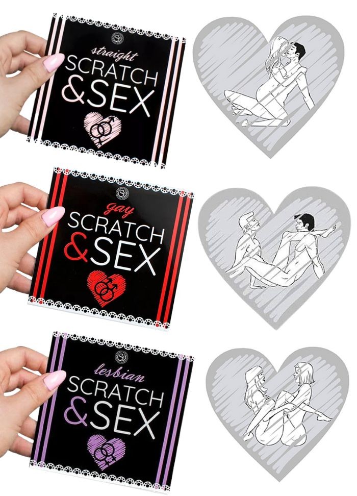 Jeu de cartes a gratter pour couple hétéro gay ou lesbien en vente chez Sophie Libertine Vannes