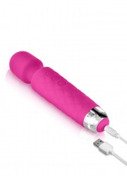 Baguette de massage vibrante rechargeable rose fuchsia de la marque Yoba en vente chez Sophie Libertine Vannes
