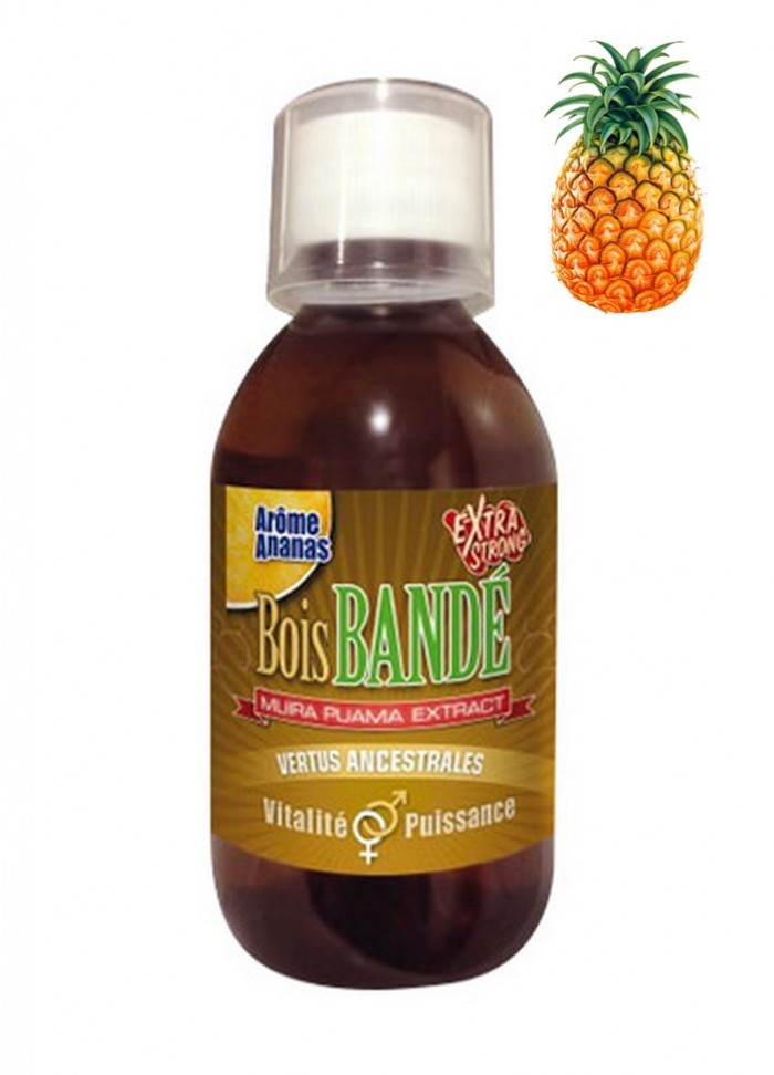 Bois bandé aphrodisiaque aromatisé 200ml arome ananas-Sexshop Vannes 56