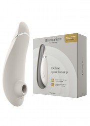 Womanizer Gris Blanc en vente chez Sophie Libertine Vannes stimulateur externe de qualité