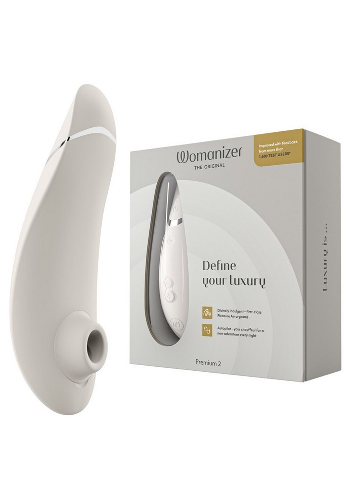 Womanizer Gris Blanc en vente chez Sophie Libertine Vannes stimulateur externe de qualité