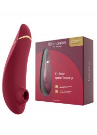 Womanizer Premium 2 Aspire et Vibre rouge stimulateur de clitoris en vente chez Sophie Libertine Vannes