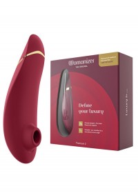 Womanizer Premium 2 Aspire et Vibre rouge stimulateur de clitoris en vente chez Sophie Libertine Vannes