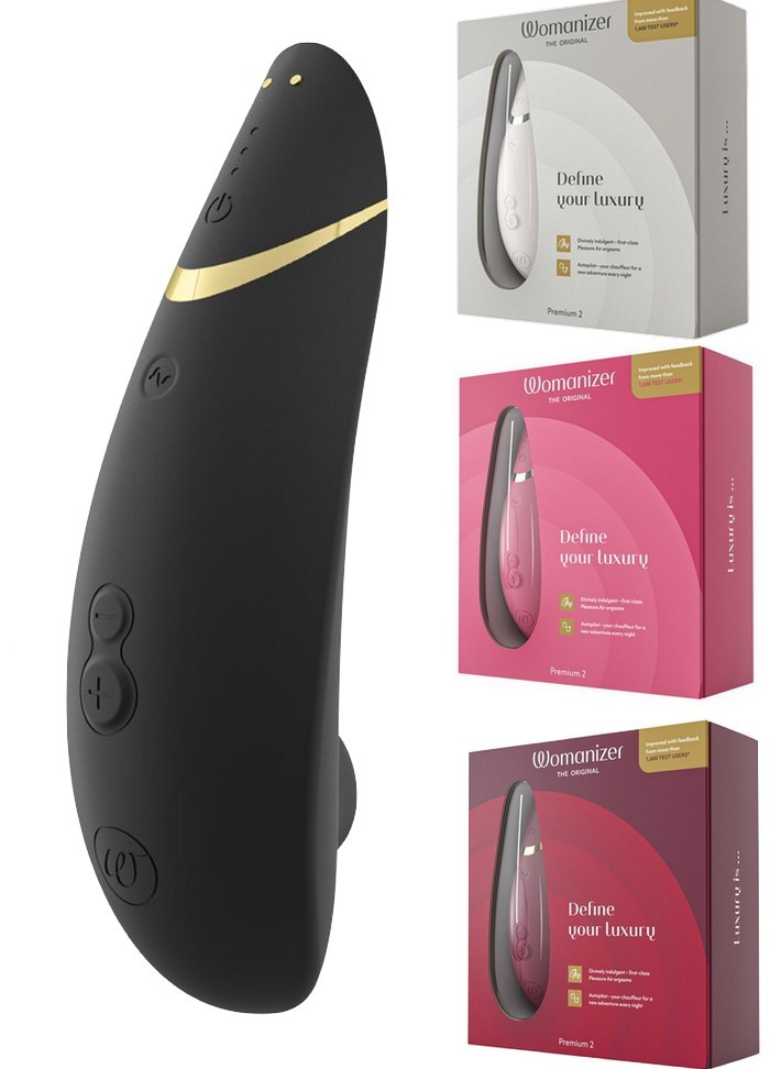 Stimulateur de clitoris pour femme Womanizer Premium 2 en vente chez Sophie Libertine Vannes