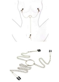 Pinces à seins en métal avec tétons et partie génitale en vente chez Sophie Libertine Vannes