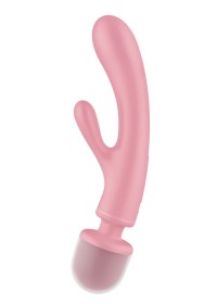 Satisfyer Baguette massage- vibro Rabbit Triple Lover rose