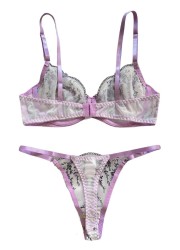 Lingerie coquine ensemble en tulle transparent avec des fleurs brodés en vente chez Sophie Libertine Vannes sexshop Morbihan