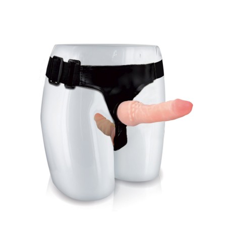 gode ceinture femme double gode vagin et gode externe-sophielibertine