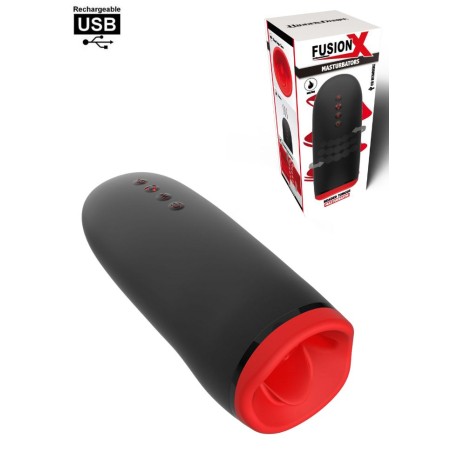 Masturbateur pour homme rechargeable vibrant et rotatif
