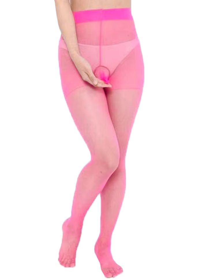 Collant sexy Fuchsia avec étui pénien en vente à la boutique Sophie Libertine Vannes