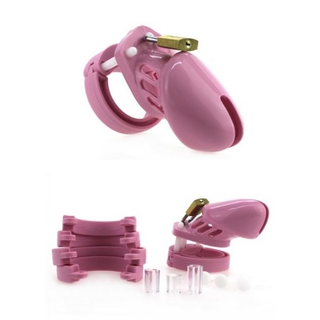 Cage de chasteté en silicone rose-sophielibertine-vannes-sexshop