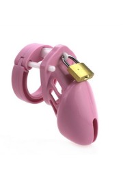 Cage de chasteté homme en silicone souple rose