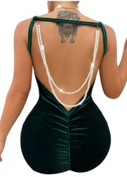 dos nu-fronce sur les fesses-avec perles blanche amovibles-sexshop à vannes