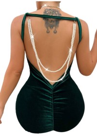 dos nu-fronce sur les fesses-avec perles blanche amovibles-sexshop à vannes