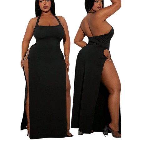 Robe longue fendue sur le côté grande, taille vendu chez Sophie libertine Vannes