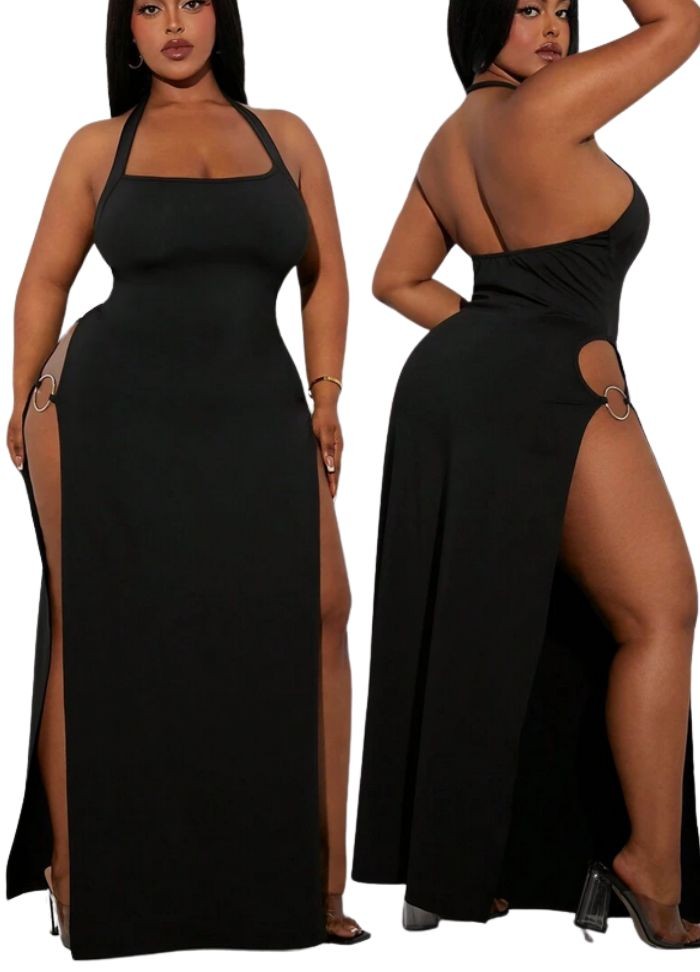 Robe longue fendue sur le côté grande, taille vendu chez Sophie libertine Vannes