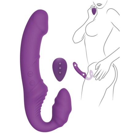 Gode Vibrant Rechargeable Strapless Designer Edition Nymphea Vibrating Strap-On