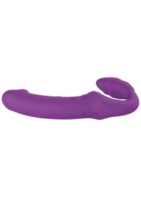 Gode strap-on vibrant avec télécommande – 10 modes de vibration