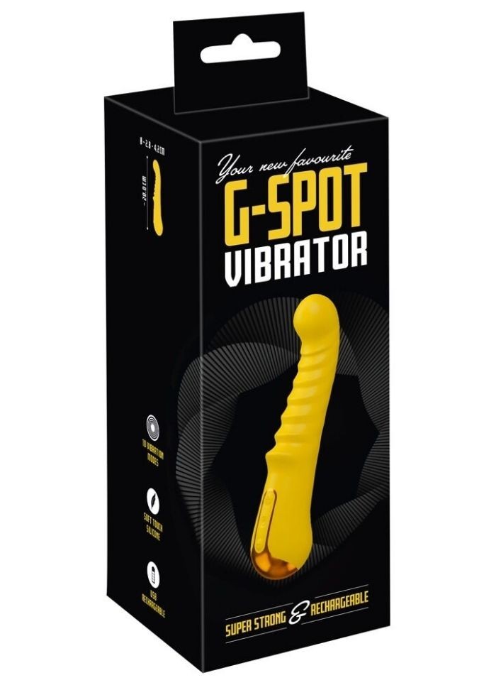 Vibromasseur jaune ergonomique et puissant pour orgasmes garantis