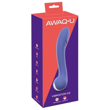 AWAQ.U Vibrator 3 – Vibromasseur violet à vibration basse fréquence