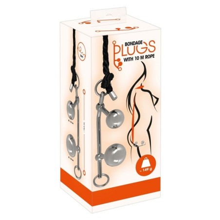 Jeu anal pour bondage-Plug en forme de boule avec anneau - Sophie Libertine Vannes