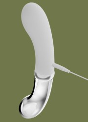 Joli sextoy double sensation, avec du verre et du silicone en vente chez Sophie Libertine Vannes
