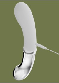 Joli sextoy double sensation, avec du verre et du silicone en vente chez Sophie Libertine Vannes