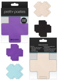 Nippies autocollant en forme de croix cross nipples - Sophie Libertine Vannes