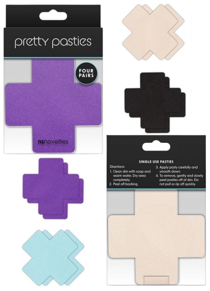 Nippies autocollant en forme de croix cross nipples - Sophie Libertine Vannes