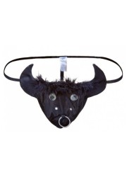 String homme sexy noir, lingerie humoristique en vente chez Sophie Libertine Vannes Sexshop
