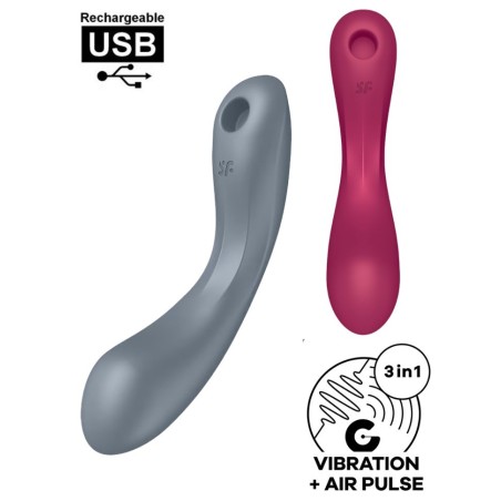 Satisfyer Curvy 1 - sextoy pénétrant et externe en silicone - Sophie Libertine Vannes