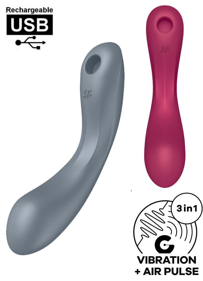 Satisfyer Curvy 1 - sextoy pénétrant et externe en silicone - Sophie Libertine Vannes