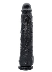 Gode ventouse XXL en PVC noir - Gode anal et vaginal en 8.5cm de diamètre Sophie Libertine Vannes