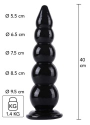 Gode anal en PVC noir en vente à la boutique Sophie Libertine Vannes