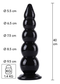 Gode anal en PVC noir en vente à la boutique Sophie Libertine Vannes