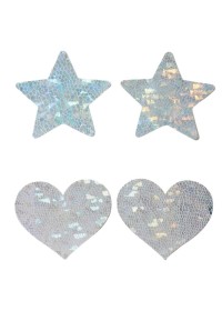 Lot de deux paires de caches tétons holographique Sophie Libertine Vannes