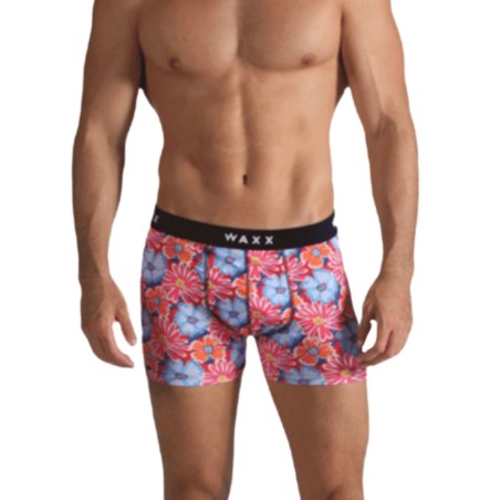 Boxer Waxx coloré Moorea pour homme lingerie en lycra avec motif floral pop Sophie Libertine