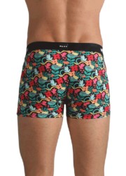 Boxer waxx en lycra coloré sur fond noir en vente au LOVE STORE Sophie Libertine Vannes