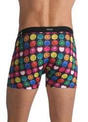 Boxer sexy pour homme avec un imprimé préservatif avec poche à capote Sophie Libertine Vannes