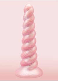 dildo avec super ventouse ultra strong en forme de corne de licorne rose disponible au sexshop breton sophie libertine à vannes