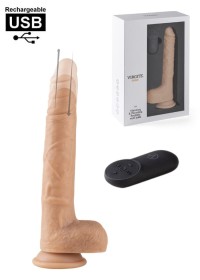 Gode ventouse Va et vient et vibration avec télécommande sextoy rechargeable