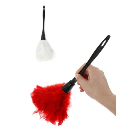 Plumeau rouge ou blanc en vente chez Sophie Libertine Vannes sexshop