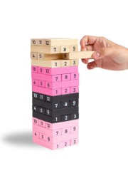 Jeu TOWER OF SEX morceau de bois coloré et numéroté avec des cages à réaliser