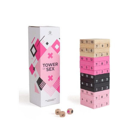 Tower of sex - tour de kapla qui te donne des cages coquins en vente chez Sophie Libertine Vannes