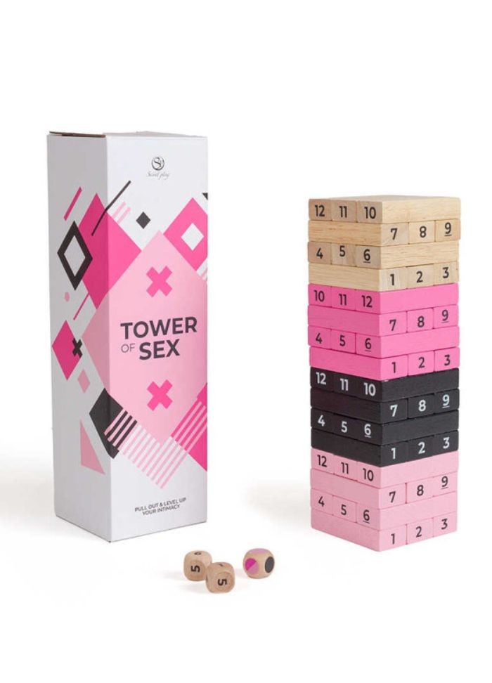 Tower of sex - tour de kapla qui te donne des cages coquins en vente chez Sophie Libertine Vannes