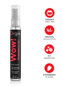 Parfum fraise pour ce spray excitant qui sublime le sexe oral avec une touche gourmande.