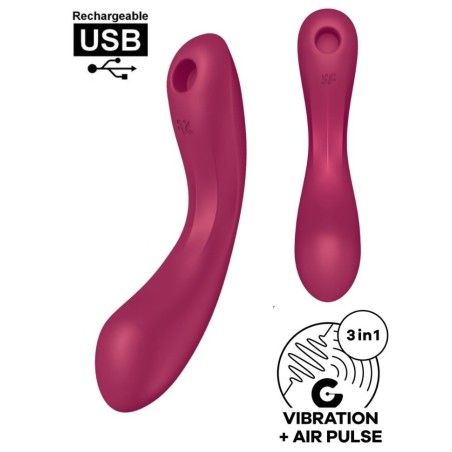 Satisfyer Curvy 1 - sextoy pénétrant et externe en silicone - Sophie Libertine Vannes