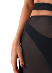 Jupe sexy pour femme en tulle transparent Sophie Libertine Vannes