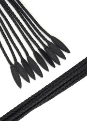 Lanières en cuir noir haut de gamme - accessoire SM chez Sophie Libertine Vannes